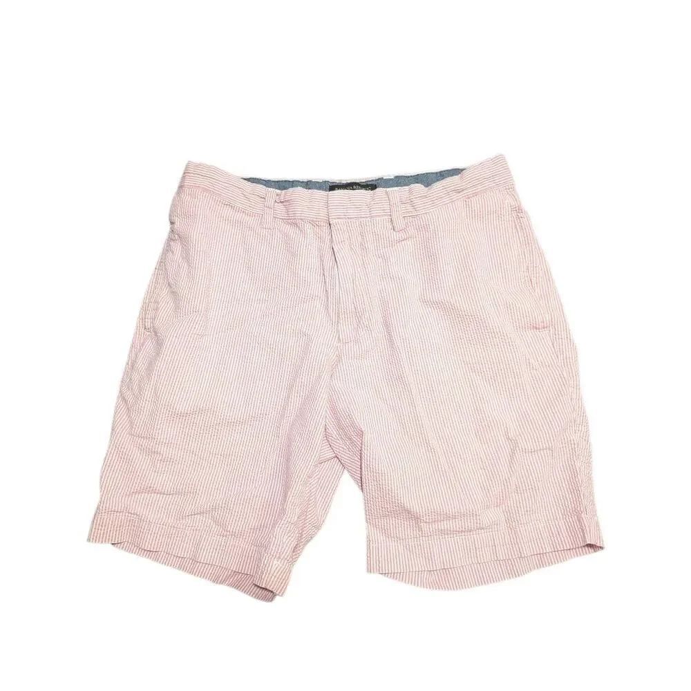 Banana Republic Striped Chino Shorts Pink Men's Size 30